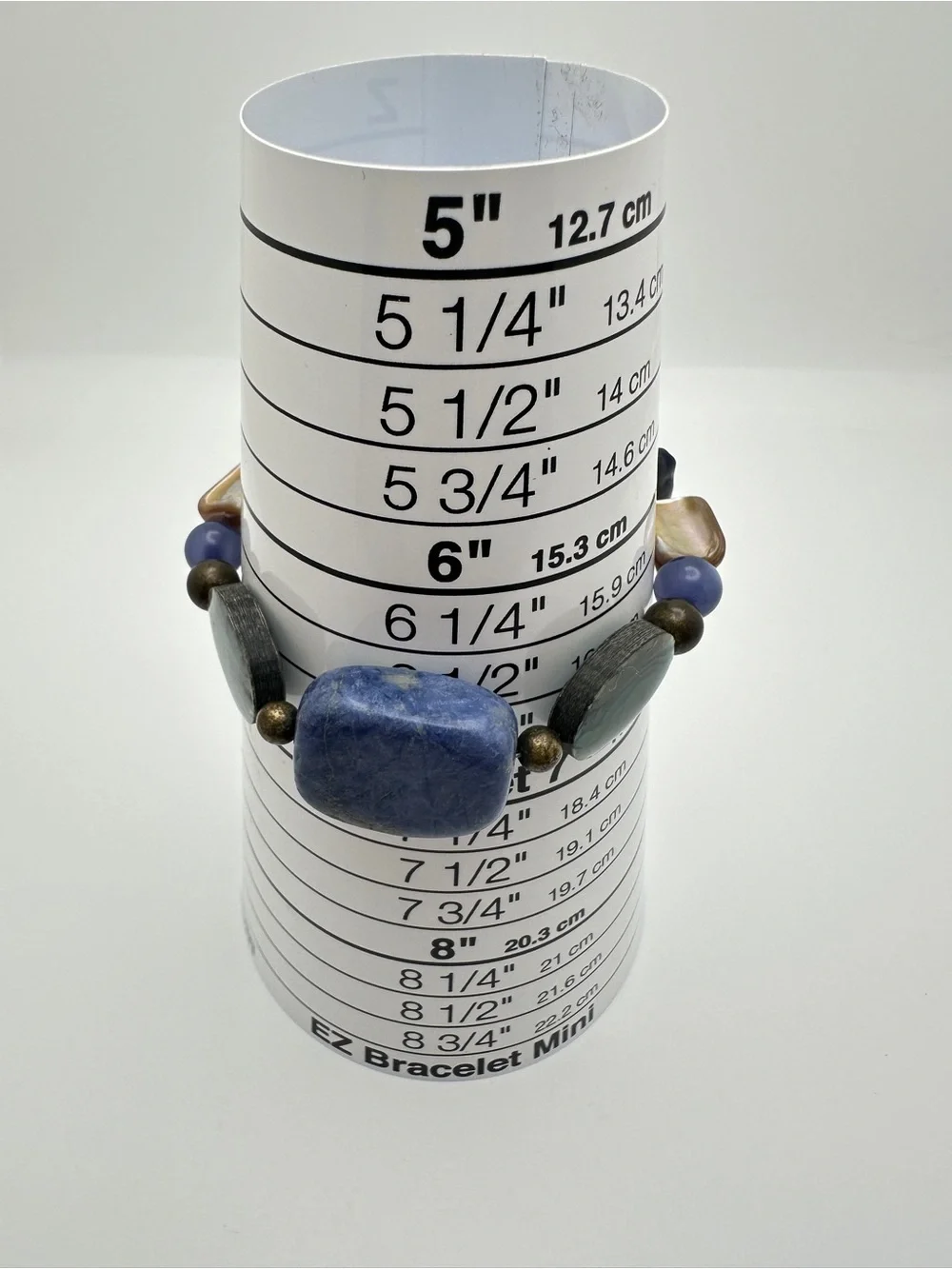 Blue & Teal Gemstone Bead Bracelet
